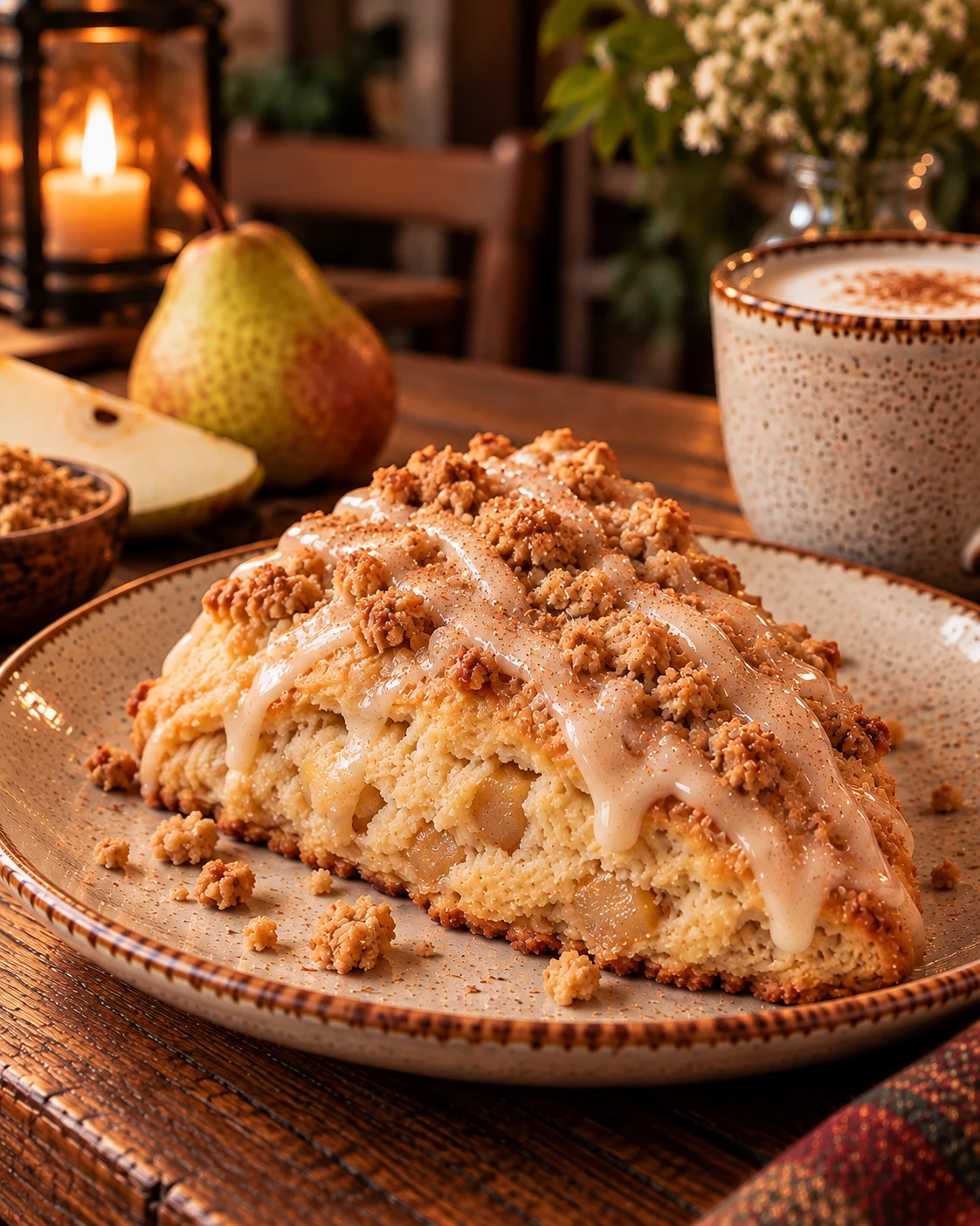 Brown Butter Pear Scone menu artwork