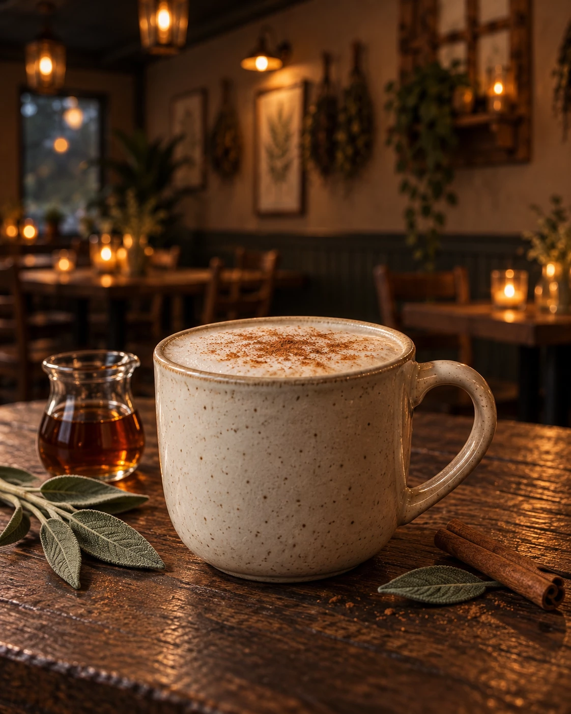 Maple Sage Latte menu artwork